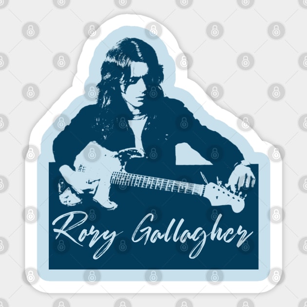 Rory Gallagher Tribute Fanart Design Sticker by CultOfRomance